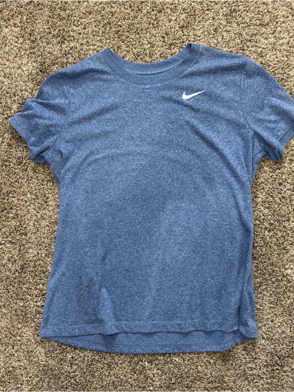 Nike Heathered Blue Short-Sleeve Training Tee